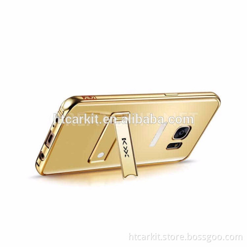 Hot Selling KXX Unique Phone Case For Samsung Galaxy S7 Mirror Case With Holder Stand
